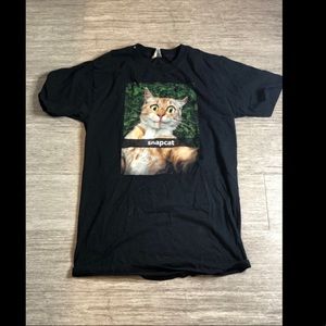 Women’s Funny Snap Cat T-Shirt